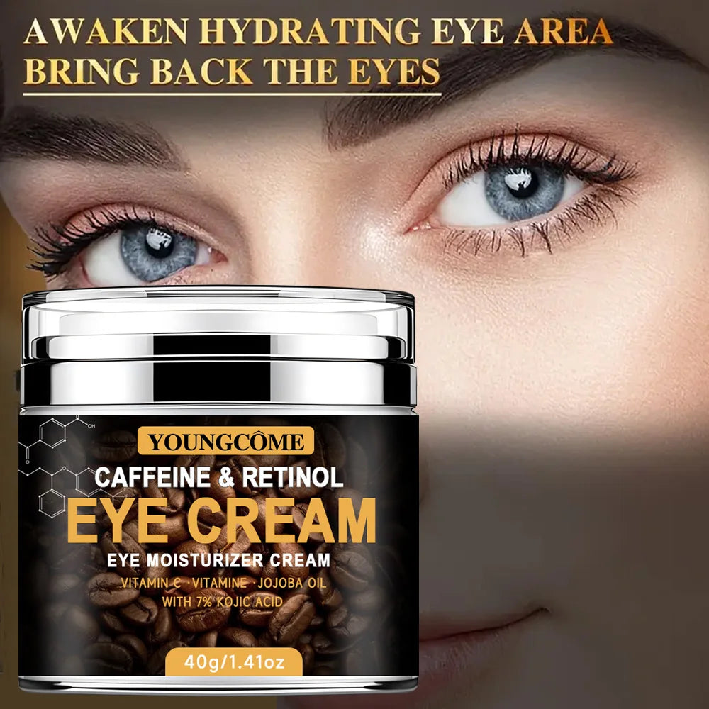Caffeine Eye Cream Fade Dark Circles Eye Cream Firming Removal Puffiness Moisturizing Lightening  Anti-aging Eye Cream Pi-Mart