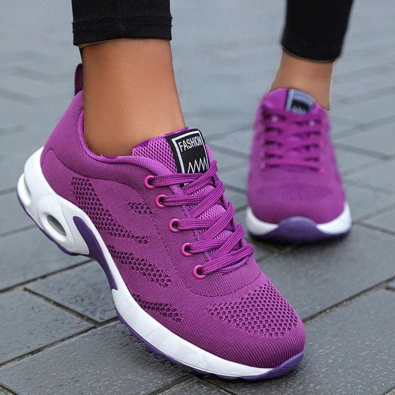 Women Platform Casual Sneakers Shoes Mesh Breathable Running Shoes Chunky Summer Sports Tenis Shoes 2024 Luxury Vulcanize Shoes LadyShow.Store