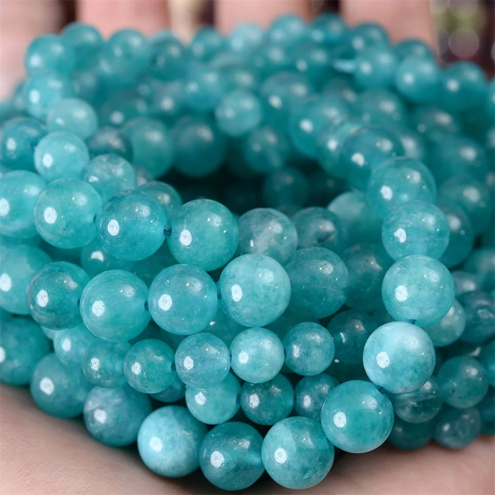 Natural Stone Beads Lava Jaspers Tiger Eye Quartz Agates Round Loose Beads for Jewelry Making DIY Bracelet Accessories 4-12MM Pi-Mart