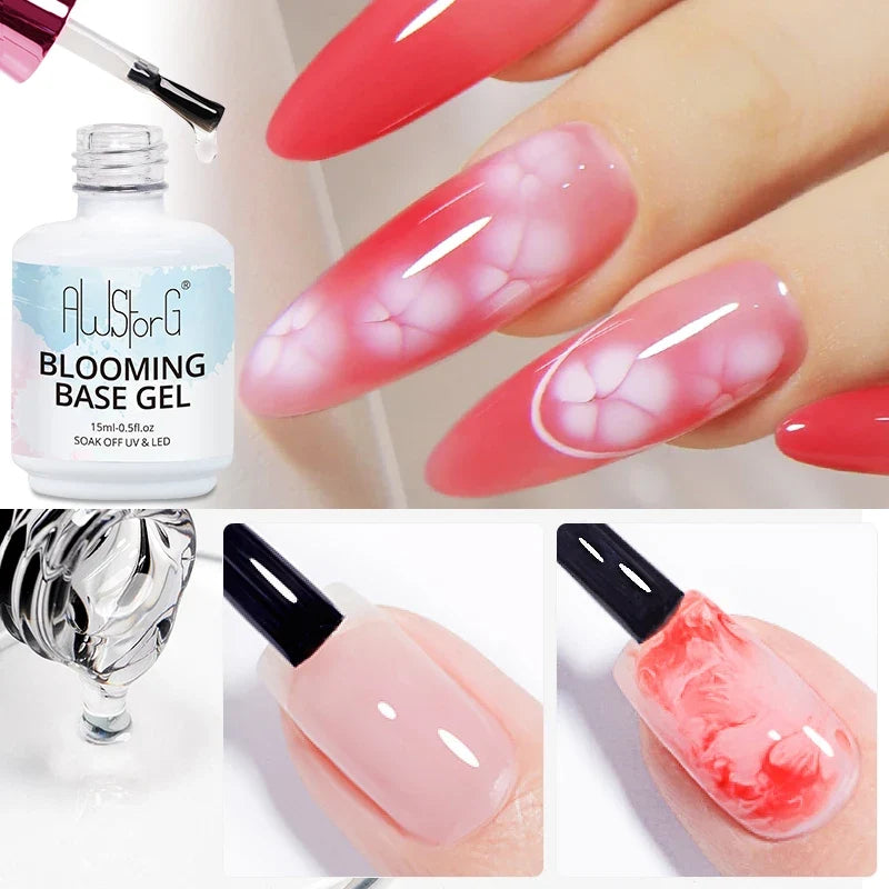 15ml Nail Blooming Gel, Blossom Spreading Effect Functional Gel, Easy to Apply for Nail Art Design Home Salon Manicure Pedicure Tri Light Beauty