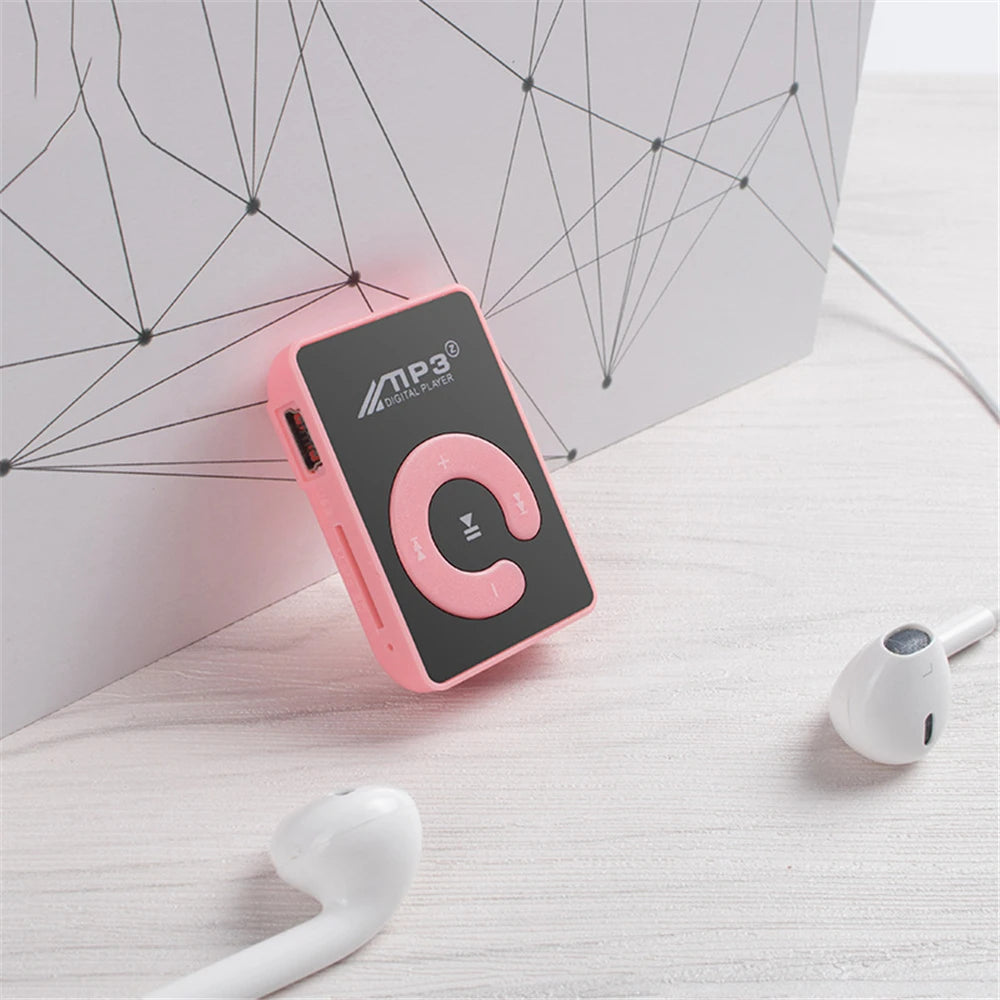 C Key Portable HiFi Mini Clip USB MP3 Player Walkman Music Support Micro TF Card Expandable Up To 16GB Outdoor Sports Walkman Pi-Mart