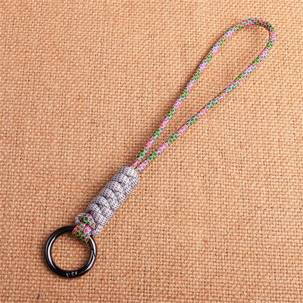 Outdoor Paracord Lanyard Survival Keychain for Men Women Handwoven Backpack Car Keyring Camping Hiking EDC Jewelry Accessories Pi-Mart