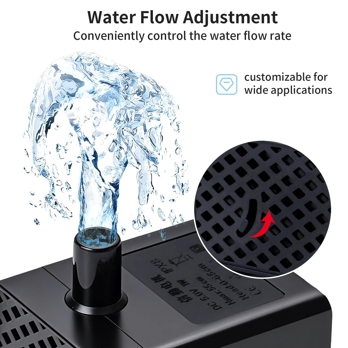 Water Pump Pet Cat Water Dispenser Anti Dry Burning Motor Replacement for Dog Cat Water Dispenser Drinking Bowl Pet Products Pi-Mart