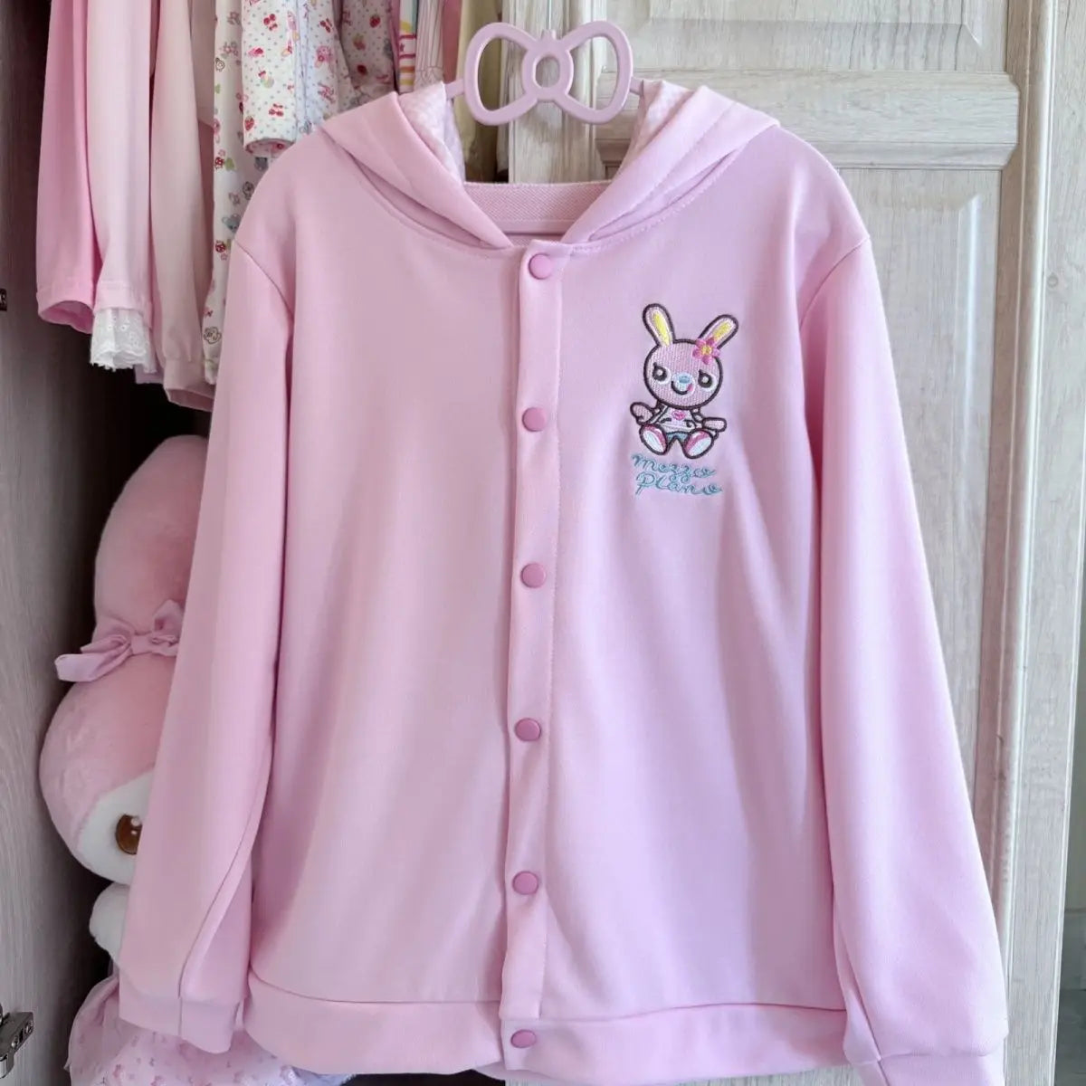 Harajuku Sweet Long Sleeve Hoodie Women Casual Cartoon Print Japan Style Kawaii Hooded Sweatershirt Bodycone All Season LadyShow.Store