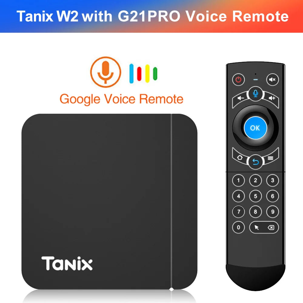 Tanix W2 Smart TV Box Android 11 Amlogic S905W2 4GB 64GB Support AV1 Dual Wifi  Media Player TVBOX Set Top Box 32GB 2GB 16GB Pi-Mart