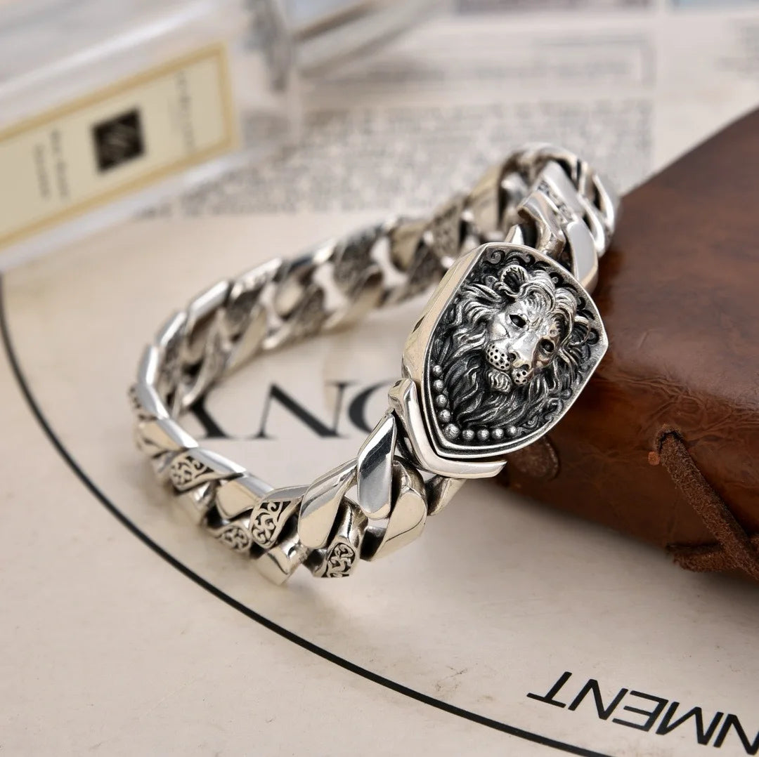 S925 Sterling Silver Timeless Vine Garland Buckle Retro Punk Tank Bracelet Jewelry Creativity Gift Factory Price Pi-Mart
