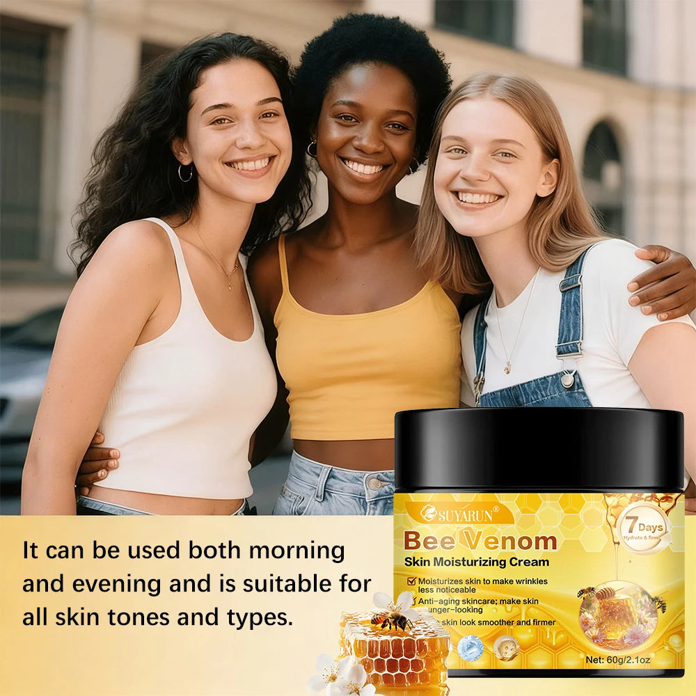 SUYARUN Bee Venom Moisturizing Cream Anti-Aging Face Care | Deep Hydration & Firming Natural Anti-Wrinkle Skincare for All Skin. Pi-Mart