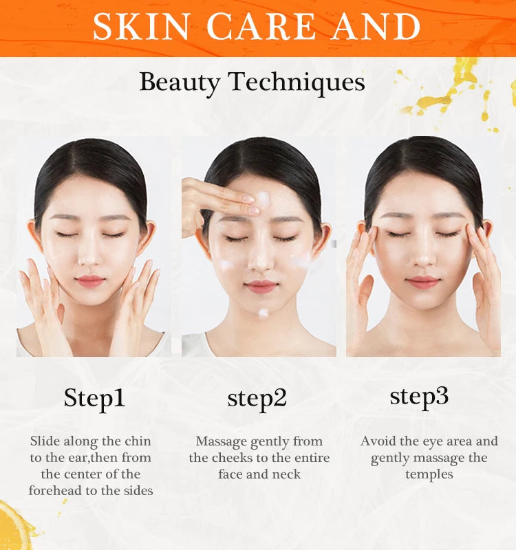JoyPretty Vitamin C Face Cream Whitening Hyaluronic Acid Moisturizing Dark Spot Remover Brightening Facial Cream Skin Care 50g Pi-Mart