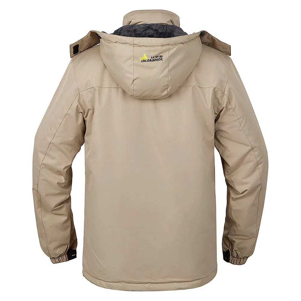 Men's Winter Parkas Outdoor Jacket Thicken Fleece Warm Waterproof Windbreaker Ski Jackets Climb Men Thick Coat Hot Sale Pi-Mart
