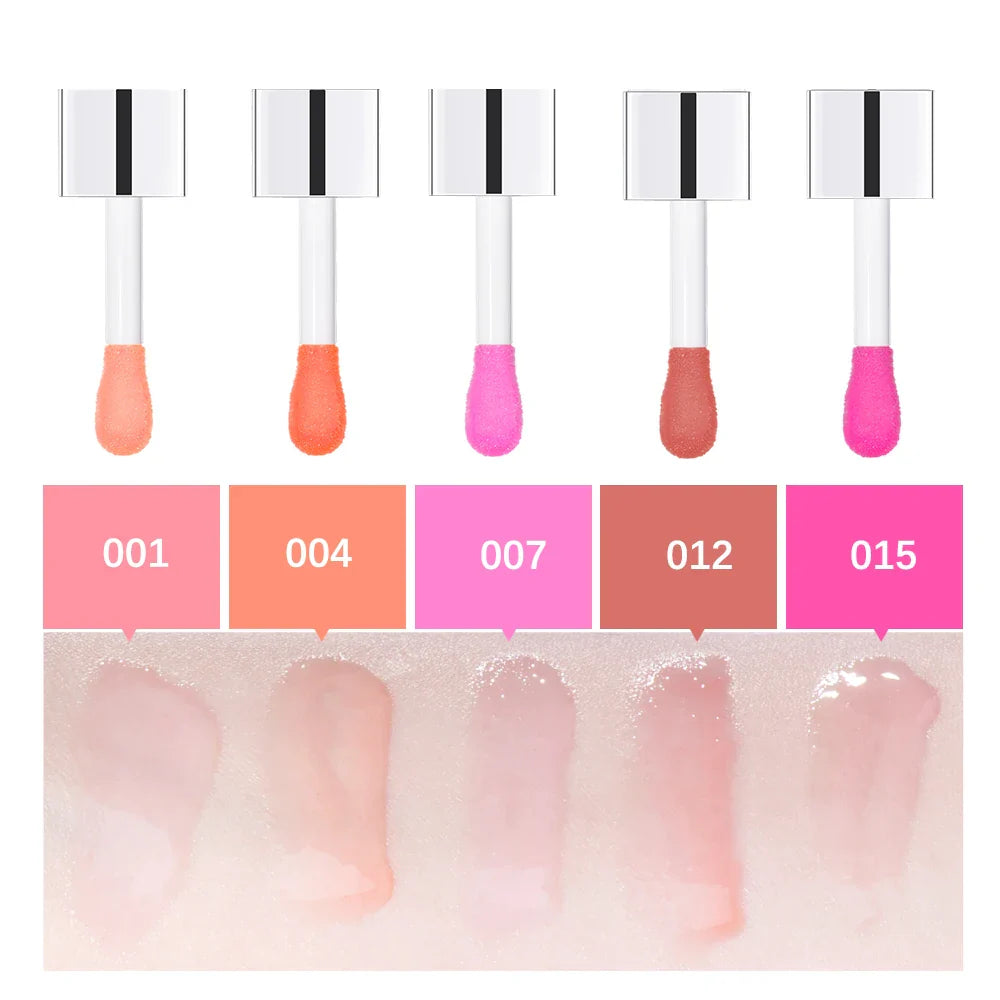 Crystal Jelly Moisturizing Lip Oil Plumping Lip Gloss Makeup Sexy Plump Lip Glow Oil Tinted Lip Plumper LadyShow.Store