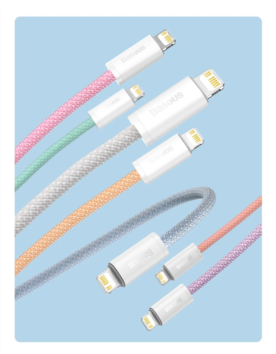 Baseus USB C Cable For IPhone 14 13 12 11 Pro Max Xs Plus 20W 30W Fast Charging Cable Type C Data Wire For ipad Macbook Pi-Mart
