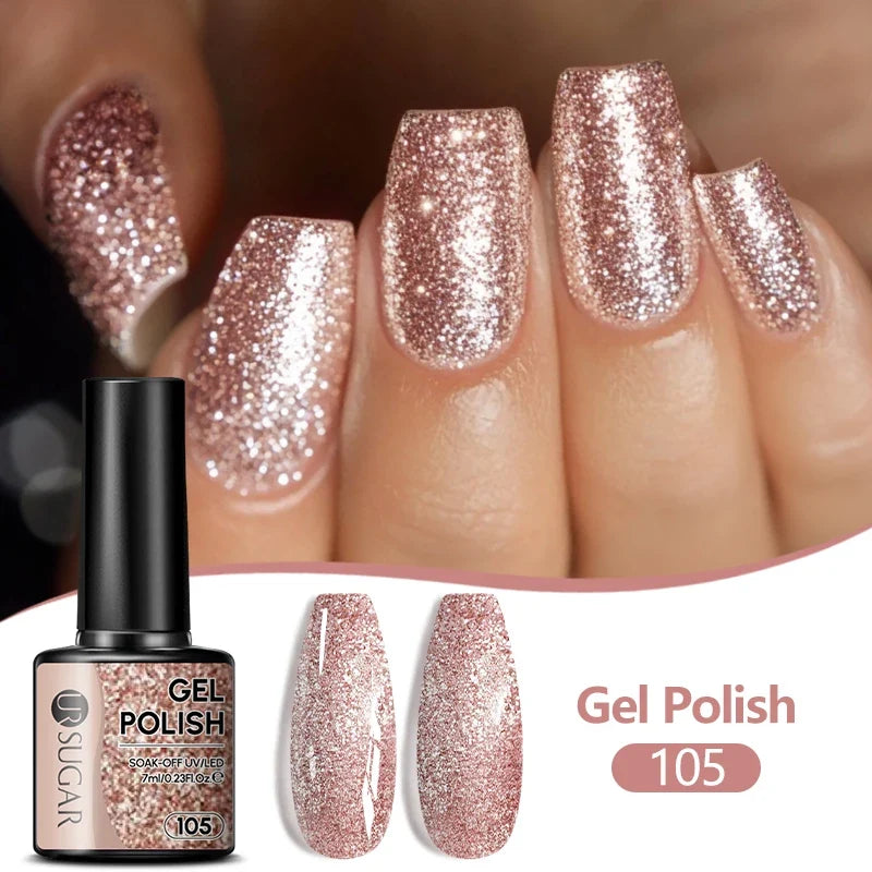 UR SUGAR 7ML Nail Gel Fresh Macaron 107 Colors All For Manicure Semi Permanent Soak Off LED UV Long-Lasting Nail Art Varnish Tri Light Beauty
