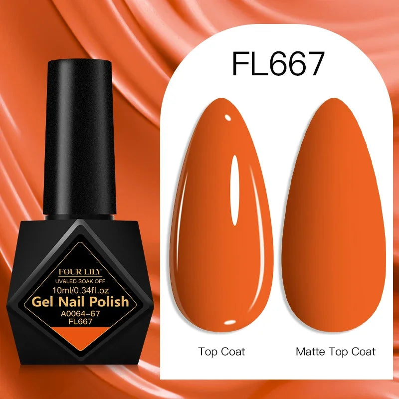 10ml Gel Nail Polish 162 Colors Nail Supplies Vernis Semi Permanent Nail Art Manicure Soak Off LED UV Gel Nail Varnishes Summer Tri Light Beauty