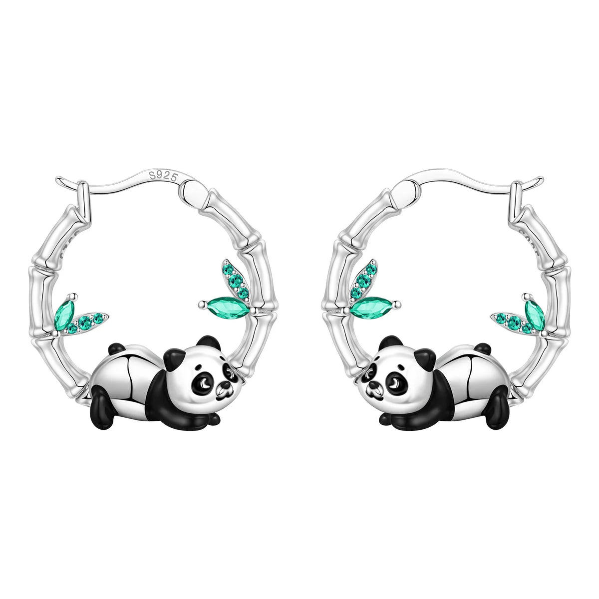 925 Sterling Silver Cute Lazy Cat Animal Pet Earrings Jewelry Hoop Earrings For Women Jewelry Birthday Party Fine Gifts Pi-Mart
