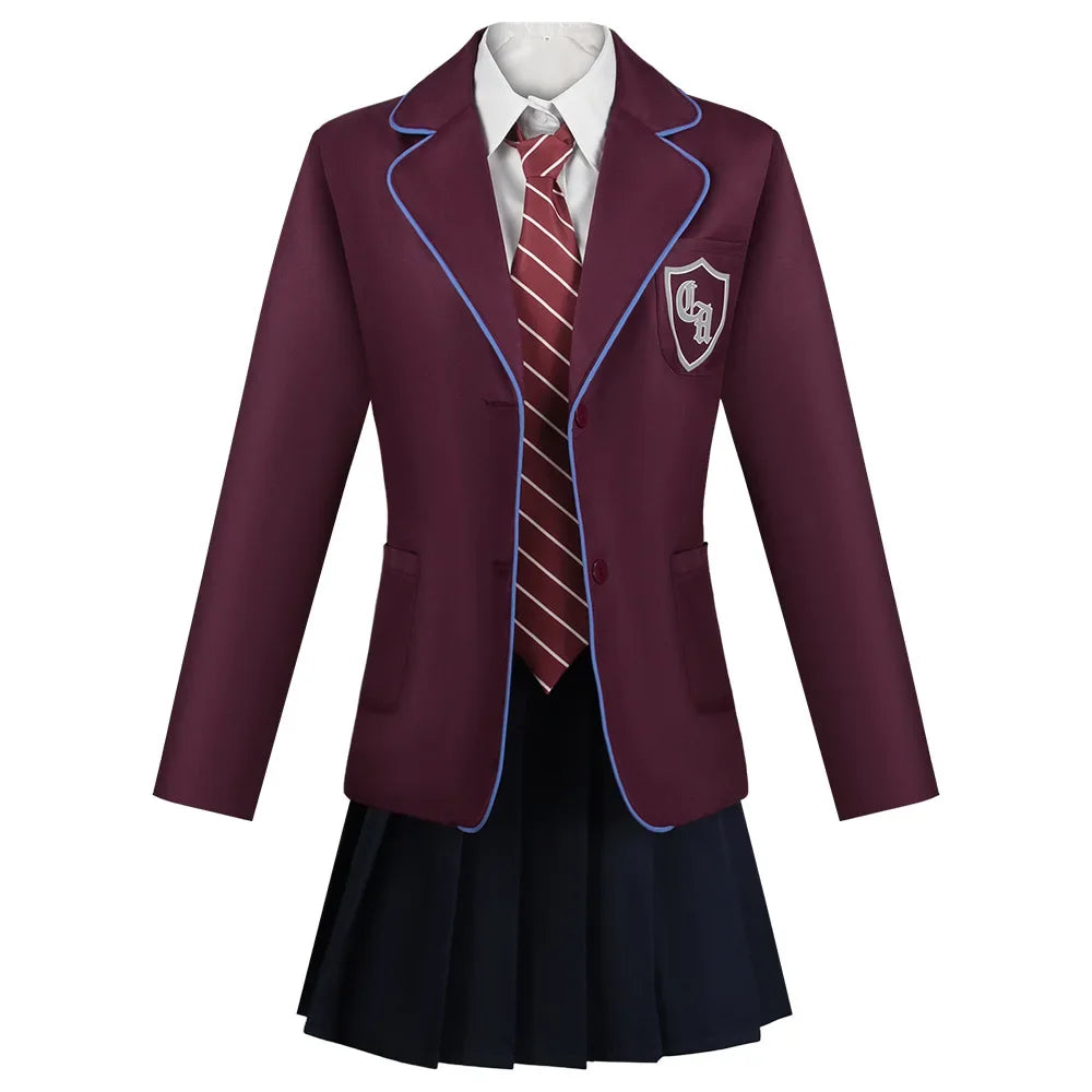 Movie Matilda Cosplay Costume School Uniform Coat Skirt Tie Roald Dahls Matilda the Musical Costume Suit Kids For Girls Women LadyShow.Store