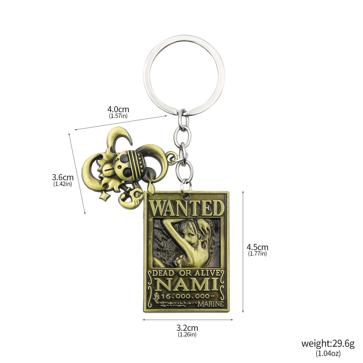 One Piece Luffy Straw Hat Keychain Rotatable Zoro Skull Metal Pendant Role-Playing Decorative Accessories Fan Jewelry Gift Pi-Mart