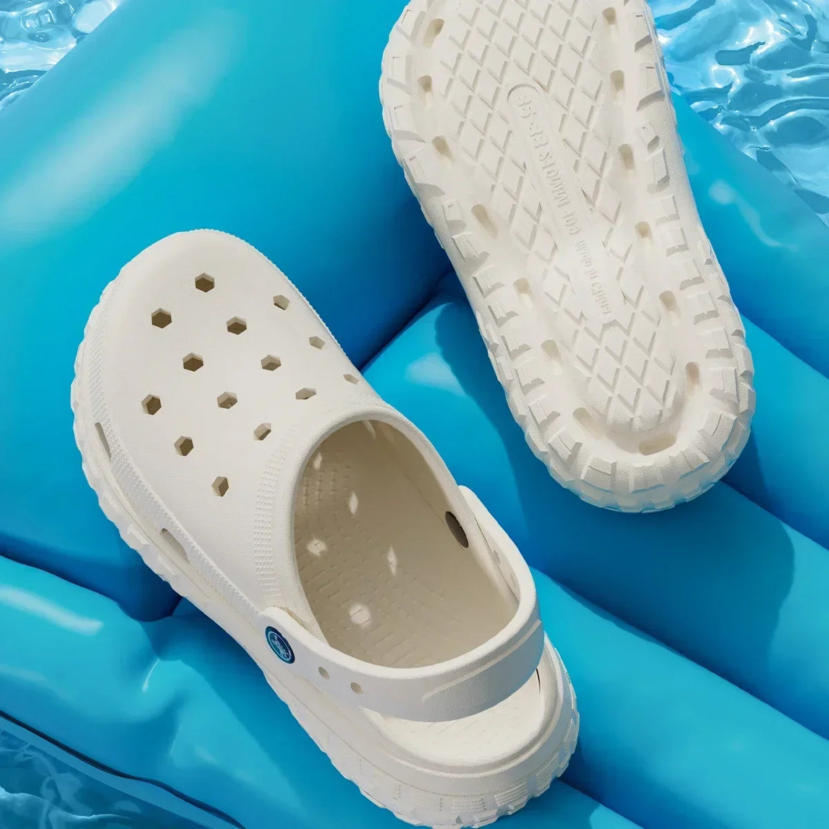 2026 Summer Hollow Out Closed Toe Non-slip Sandals Soft Bottom Sandals Men Lightweight Thick-soled Garden Shoes Pi-Mart
