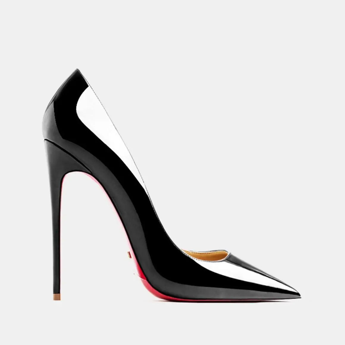 Women heels 2026 leather Heels for women Luxury Brand Pumps Red sole Pointed Toe High Heels Elegant Stiletto Ladies Prom Shoes Pi-Mart