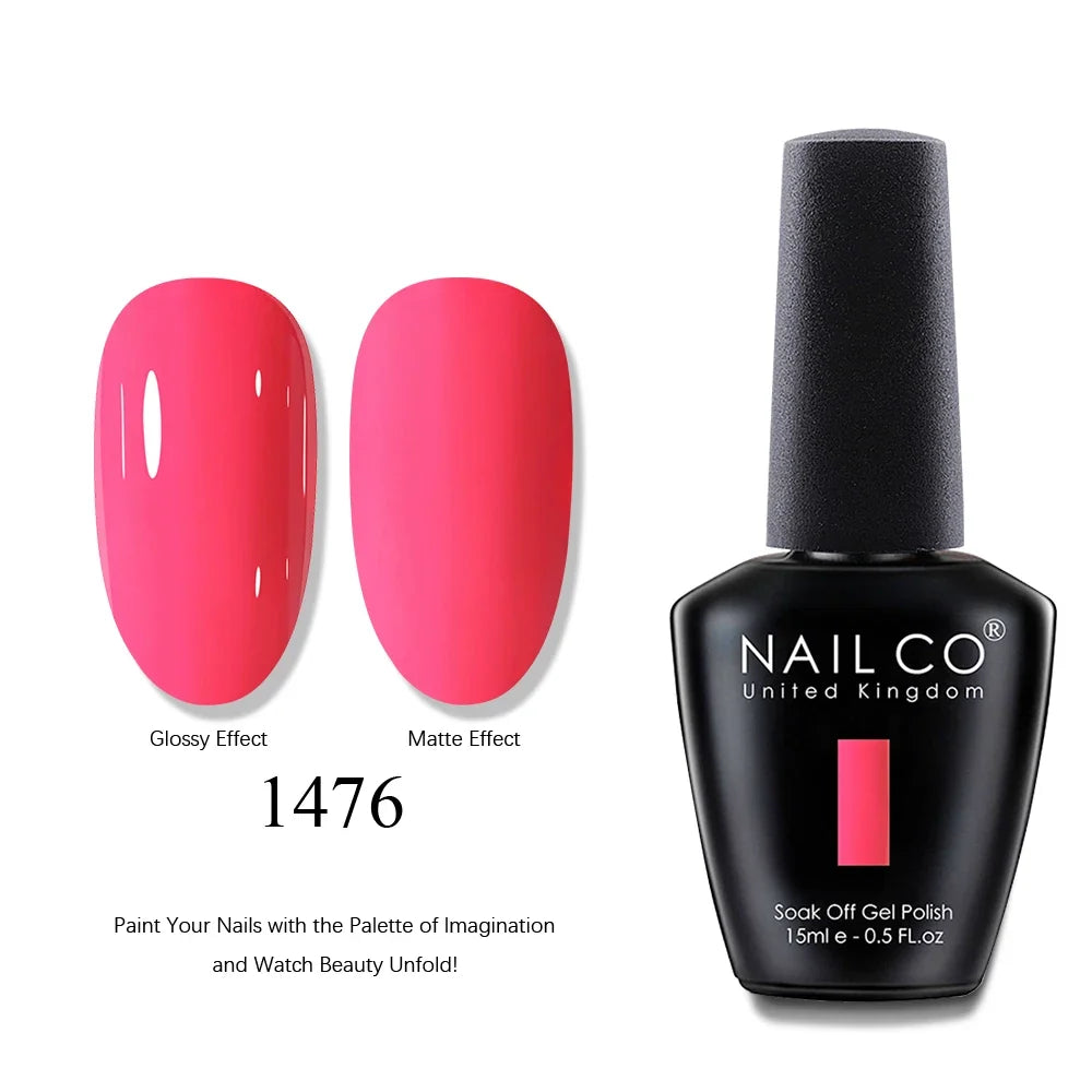 NAILCO 15ml Brown Nails Art Red Color Gel Nail Polish Semi-permanent UV Gel Polish Coffee Manicure Chocolate Hybrid Nail Varnish Tri Light Beauty