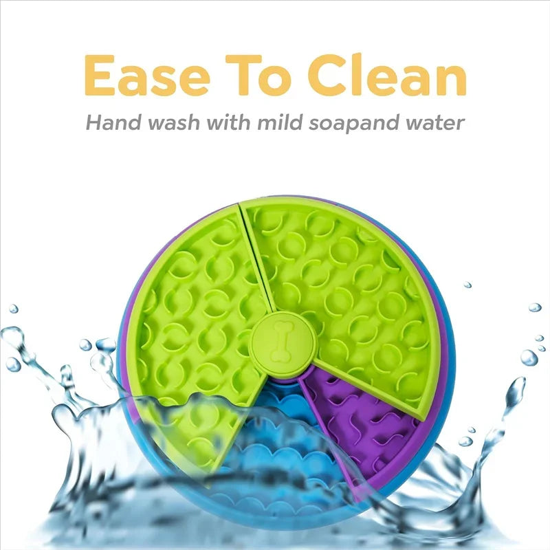 Dog Puzzle Slow Feeder Interactive Dog Puzzle Game 3 Layers Detachable Slow Eating Dog Bowl Anti-anxiety Dog Feeder Bowl Pi-Mart