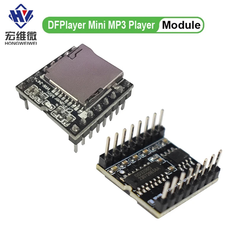 DFPlayer Mini MP3 Player Module 16P TF Card U Disk DF Player Audio Voice Module Board Pi-Mart