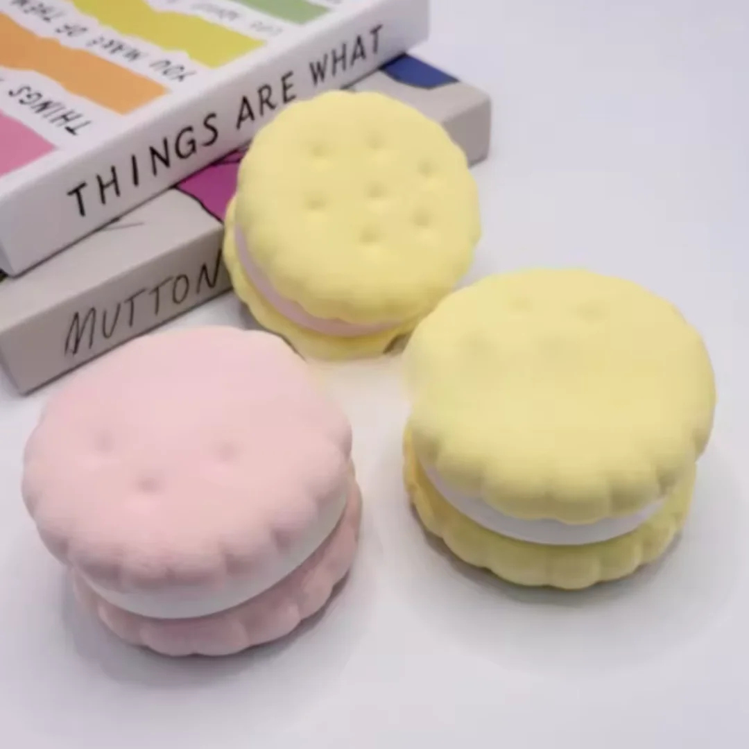 Squishy Simulated Cake Squeeze Toy Stress Relief Slow Rising Sensory Fidget Toys for Anxiety ADHD Autism Adults ASMR Fun Pi-Mart