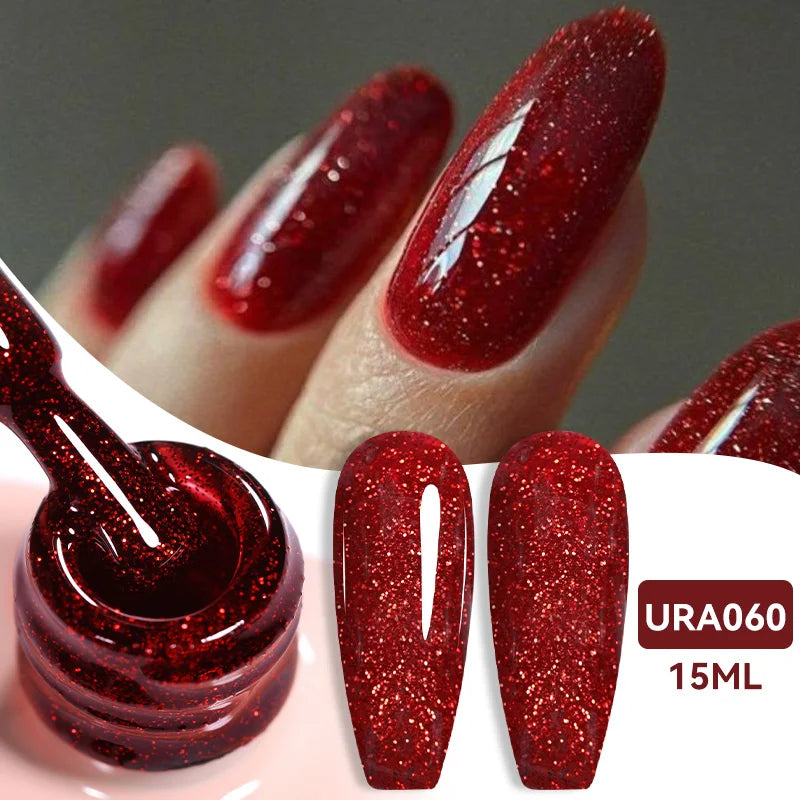 UR SUGAR 15ml Jelly Milky White Translucent Color Gel Polish Semi Permanent UV Gel Nail Art Soak Off Gel Varnish Latest Fashion Tri Light Beauty