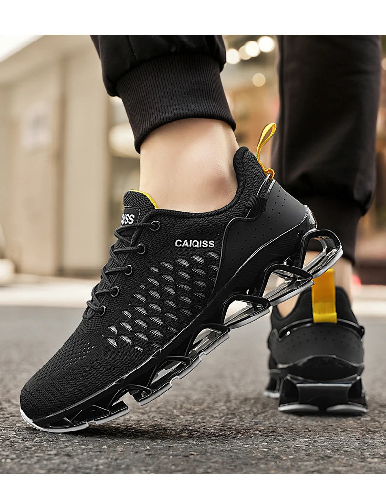 Casual Sneakers Mens Shock-absorb Running Shoes Lightweight Breathable Sports Shoes for Men 2026 New Trendy Gym Trainers for Man Pi-Mart