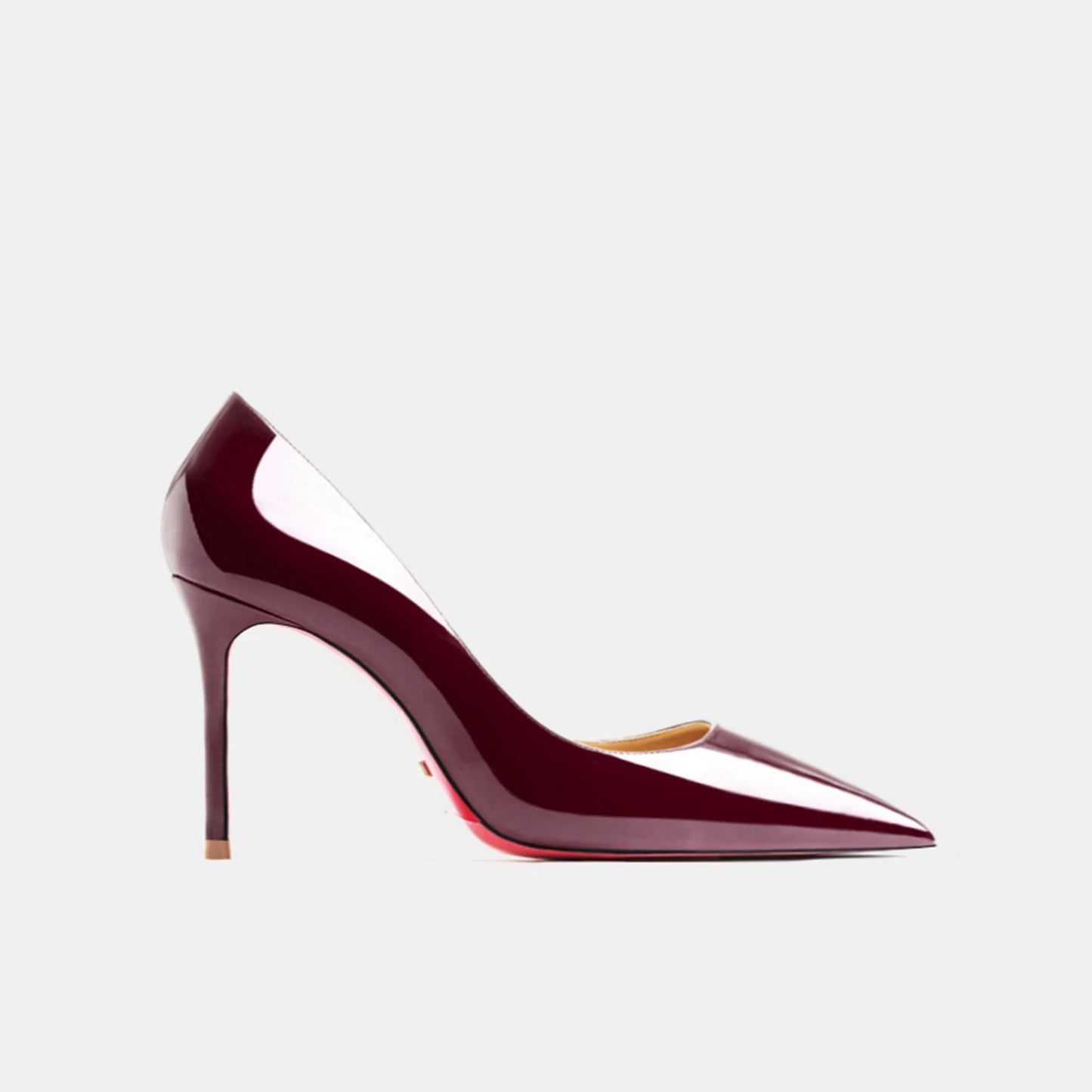 Women heels 2026 leather Heels for women Luxury Brand Pumps Red sole Pointed Toe High Heels Elegant Stiletto Ladies Prom Shoes Pi-Mart