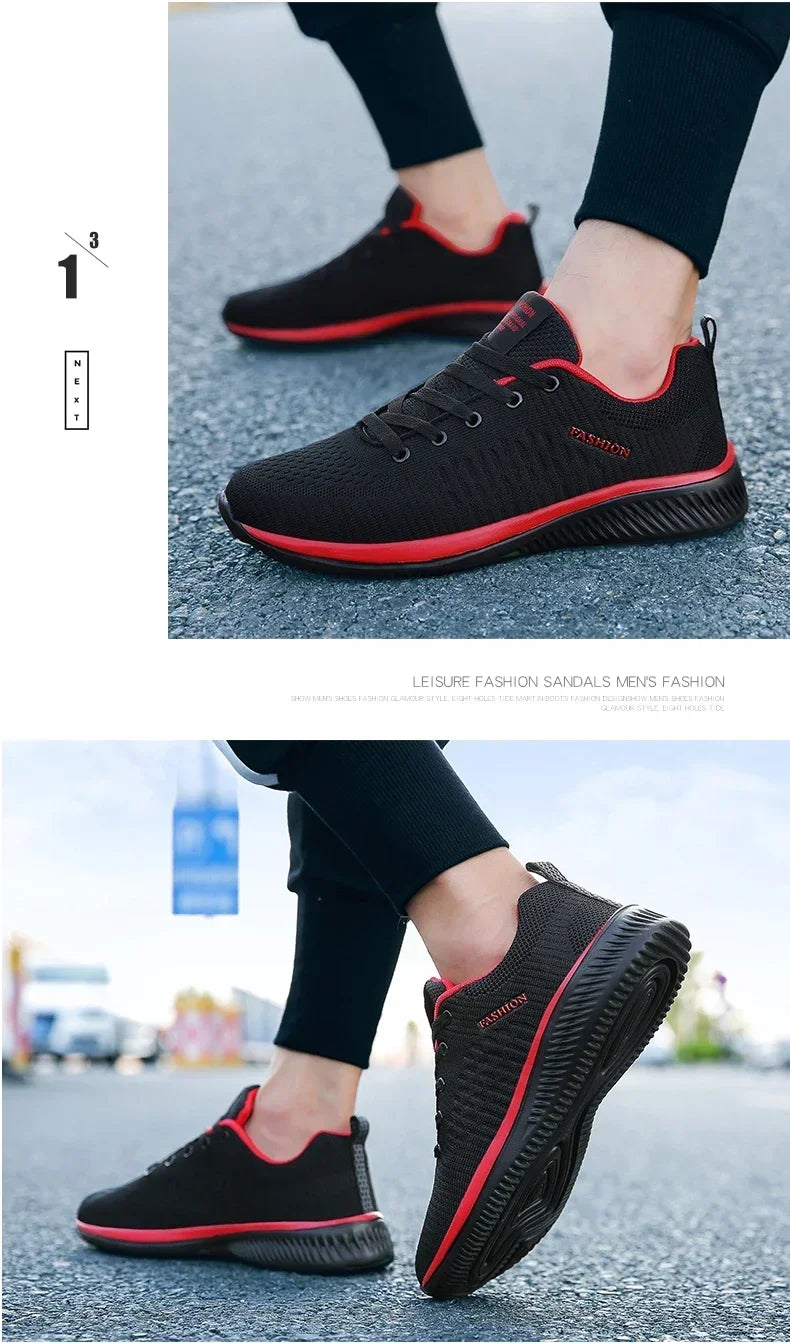 2026 Men Running Walking Knit Shoe Casual Sneakers Breathable Sports Running Athletic Gym Lightweight Outdoor Women Shoes Size Pi-Mart