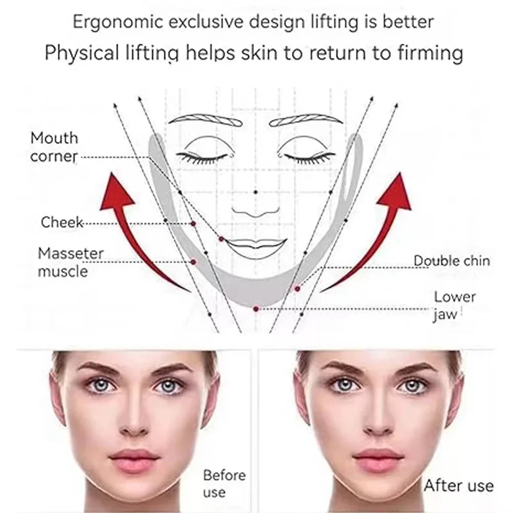 V-Shape Firming Face-lift Slimming Mask Removal Masseter Muscle Double Chin Face Fat Burning Anti-aging Beauty Products New Tri Light Beauty