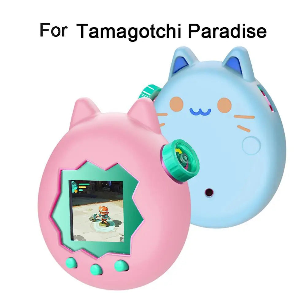 For Tamagotchi Paradise Silicone Full Cover Case Non-Slip Liquid Silicone Cute Protective Cover Soft Shell Game Accessories Pi-Mart