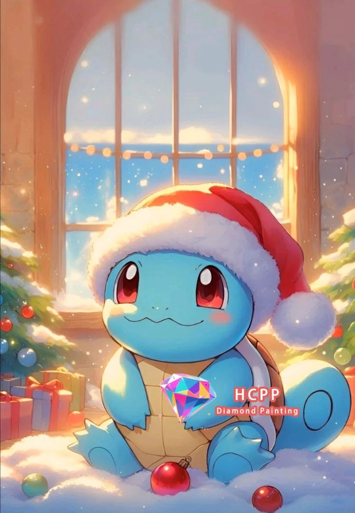 Pikachu Bulbasaur Squirtle Anime Diamond Painting Kit Square Round Diamond 5D DIY Mosaic Handmade Art Exquisite Gift Home Decor Pi-Mart