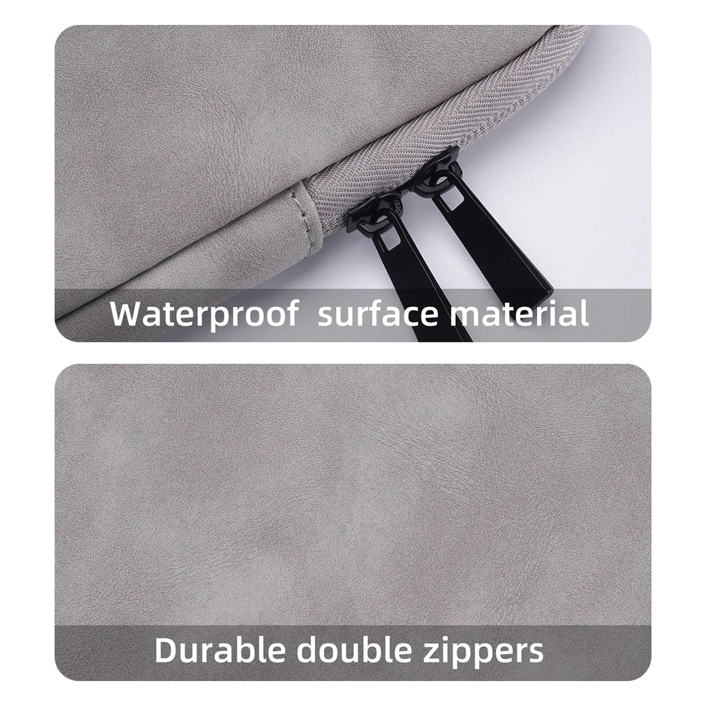 PU sheepskin leather fabric Waterproof Leather 9.7-15.6 inch Tablet PC Carrying Case Protective  Notebook Shockproof Cover Pi-Mart