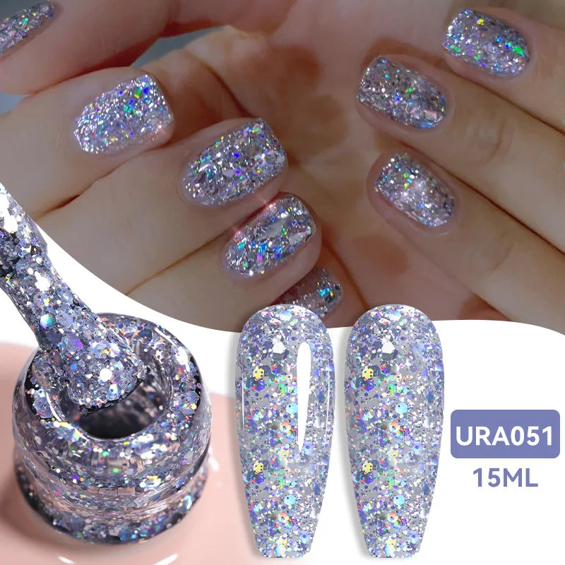 UR SUGAR 15ml Jelly Milky White Translucent Color Gel Polish Semi Permanent UV Gel Nail Art Soak Off Gel Varnish Latest Fashion Tri Light Beauty