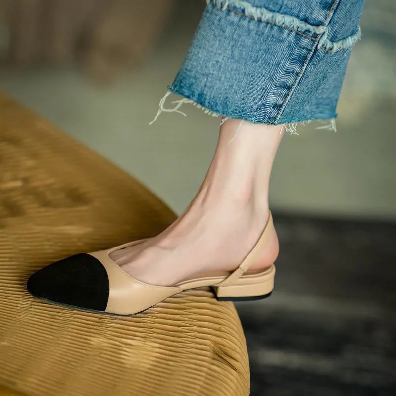All-match Flat Shoes Women Sandals Non-Slip Soft Leisure Shoes Mixed Colors Comfort Low Heel Femme Thick Bottom Designer Shoes LadyShow.Store