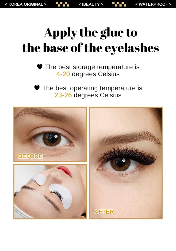 1 Bottle IBeauty Ultra Super Plus Glue Fake Eyelash Extension Korea 0.5s Fast Dry Long Lasting Makeup Tool Adhesive Supplies Pi-Mart