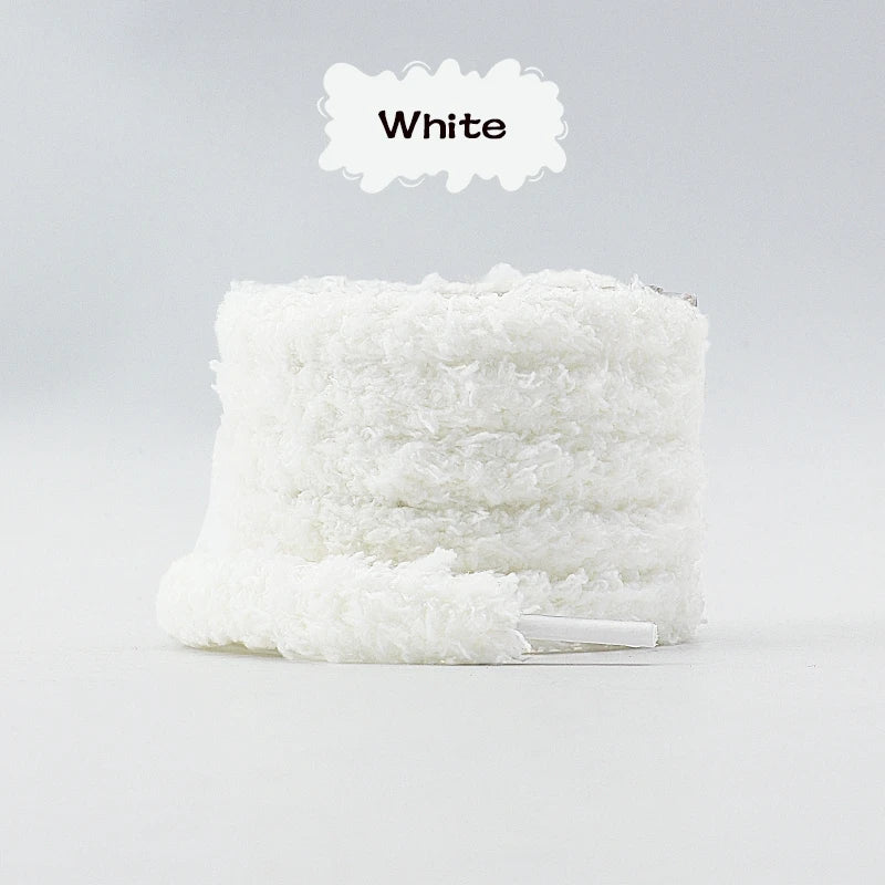 Fashion round plush laces Quality 1cm wide Sneakers Flats Casual laces Shoe accessories 80 /100 /120 /140 /160 Laces 1Pair Pi-Mart
