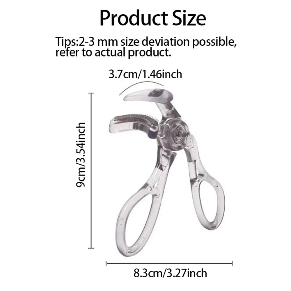 Dual-Type Eyelash Curler with Comb – Wide & Partial Clip Options, Waterproof, Long-Lasting, Natural Curl, Unisex Certified LadyShow.Store