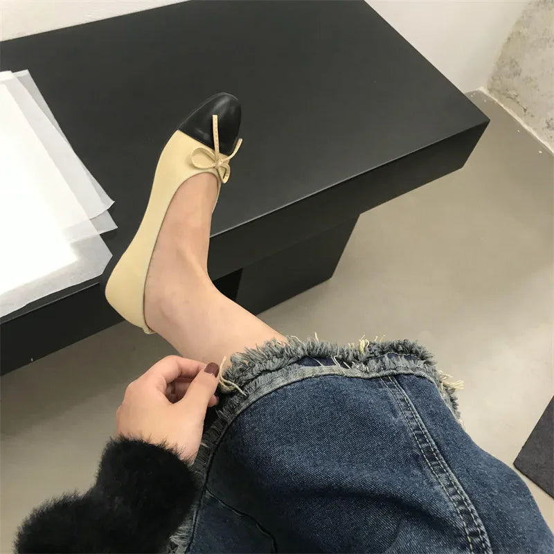 2026 New Spring Butterfly-knot Women Loafer Elegant Mix Colors Slip On Shoes Laides Comfort Soft Sole Ballet Flats Single Shoes LadyShow.Store