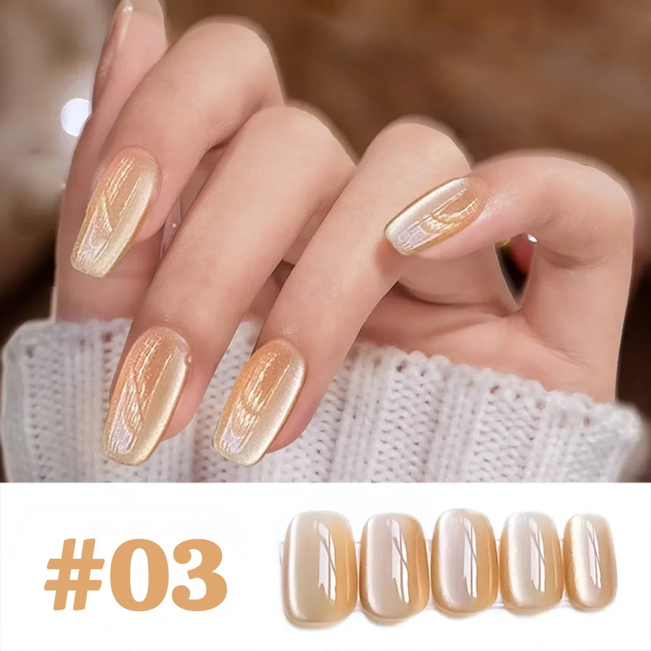 1-12pcs WS Hot Style Non-gray Universal White Cat Eye Gel Nail Polish Super Flash White Glass Bead Nail Art Nail Suppies Tri Light Beauty
