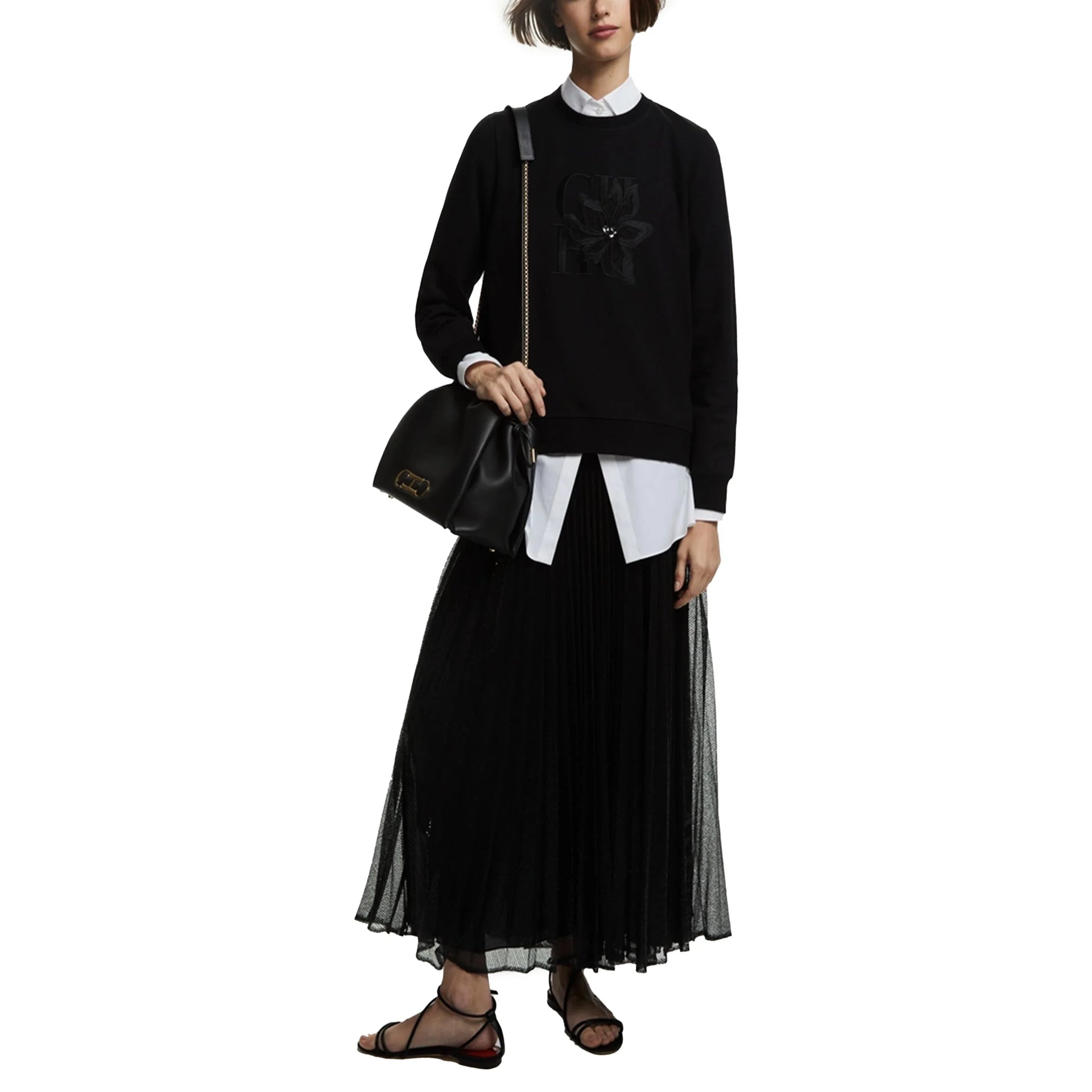 CHCH Spring Autumn New Women's Sweatshirts Coats Clothes Tops Clothing Hooded Long Sleeved Round Neck Pullover Top LadyShow.Store
