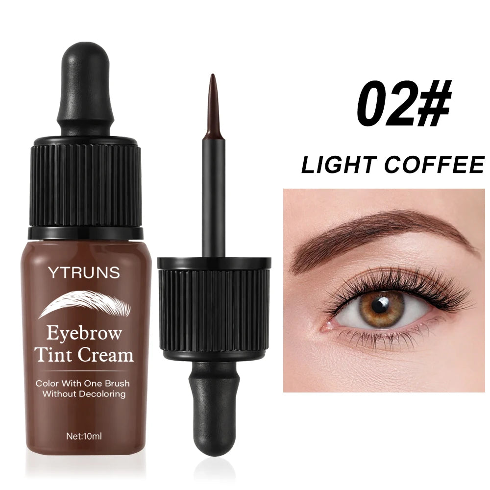 YTRUNS Peel Off Brow Tint, Long Lasting Eyebrow Dye Cream, Waterproof Sweatproof Smudge Proof Brow Makeup Pi-Mart