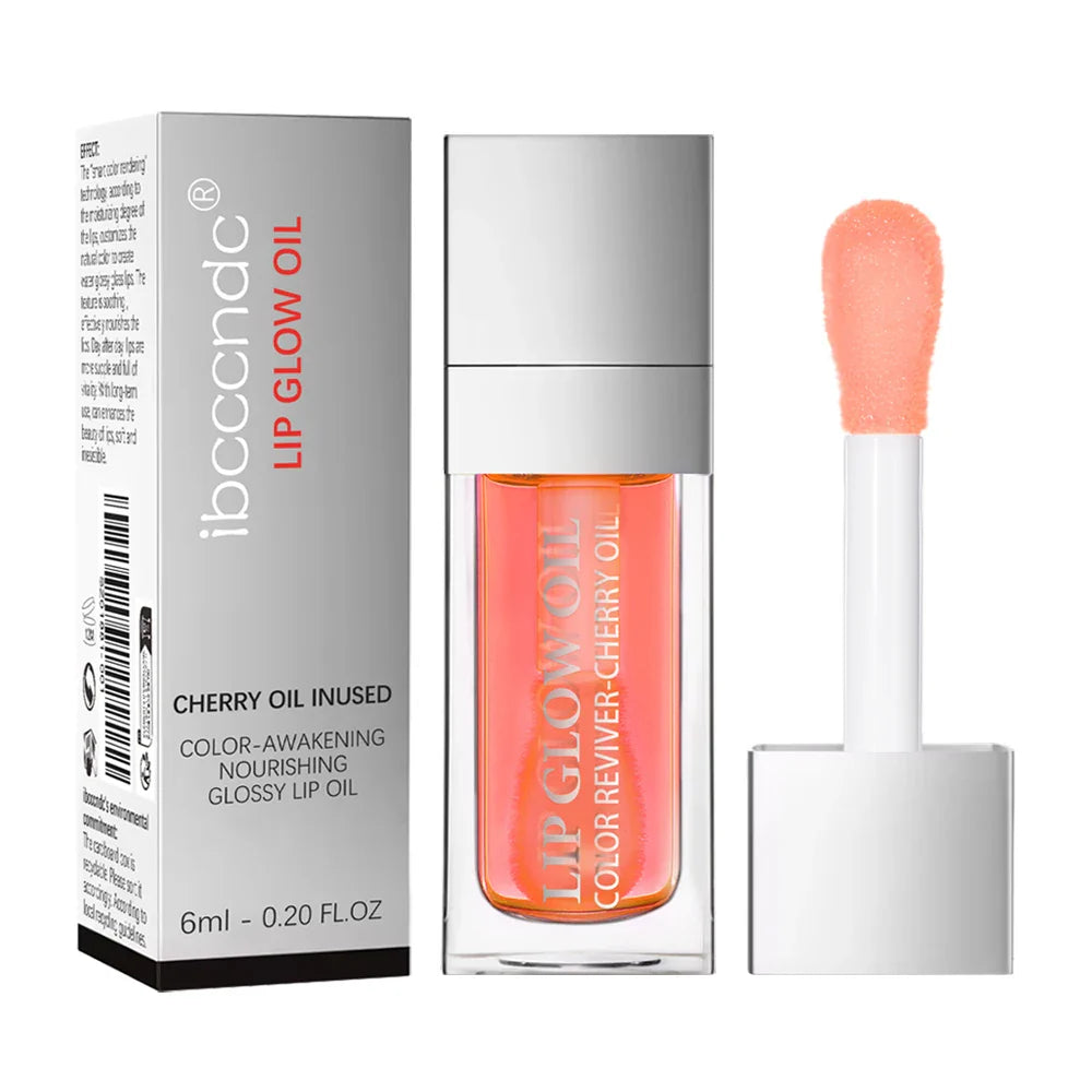Crystal Jelly Moisturizing Lip Oil Plumping Lip Gloss Makeup Sexy Plump Lip Glow Oil Tinted Lip Plumper LadyShow.Store