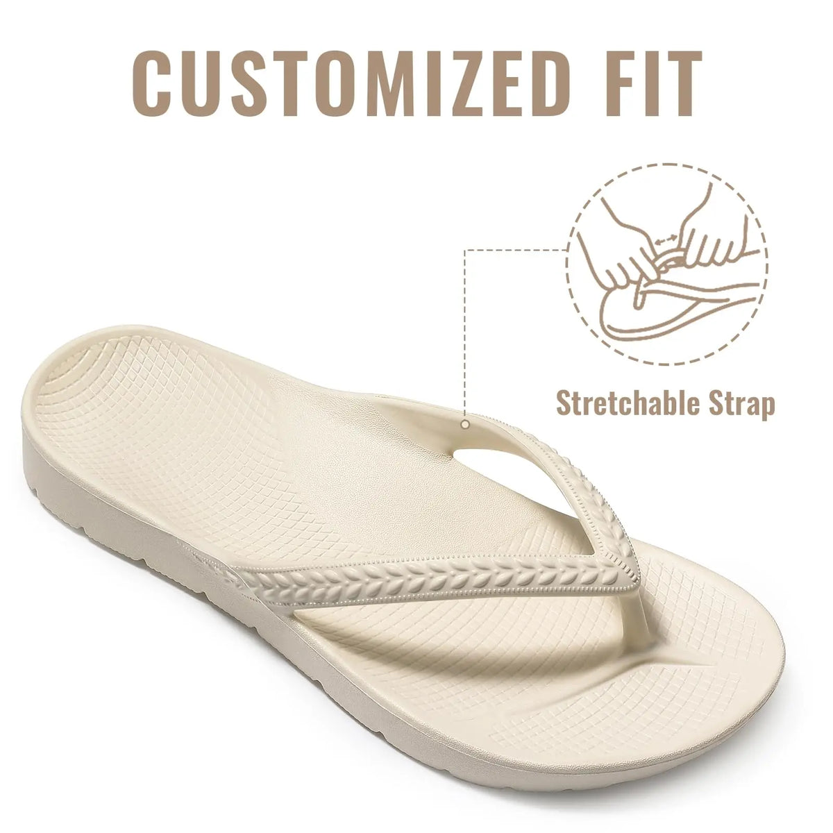 CRACOMIN New Women's Flip Flops Orthopedic Slippers With Arch Support Unisex House Sandals Summer Outdoor Non-slip Beach Slides Pi-Mart