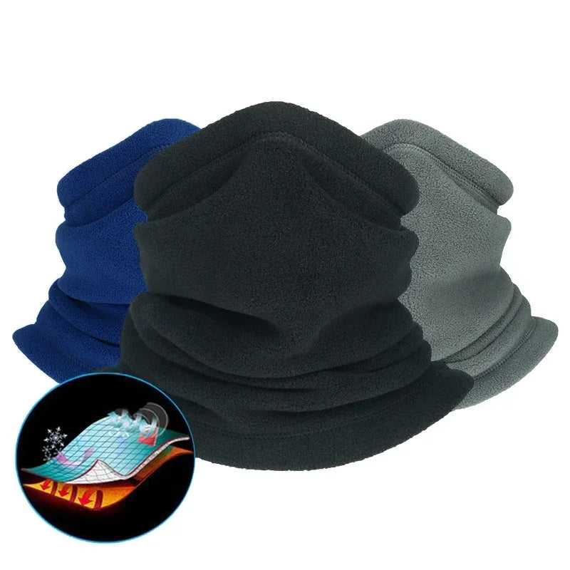 Winter Warm Unisex Windproof Motorcycle Riding Mask New Polar Fleece Neck Scarf Warmer Ski Outdoor Sports Balaclavas Tube Mask Pi-Mart