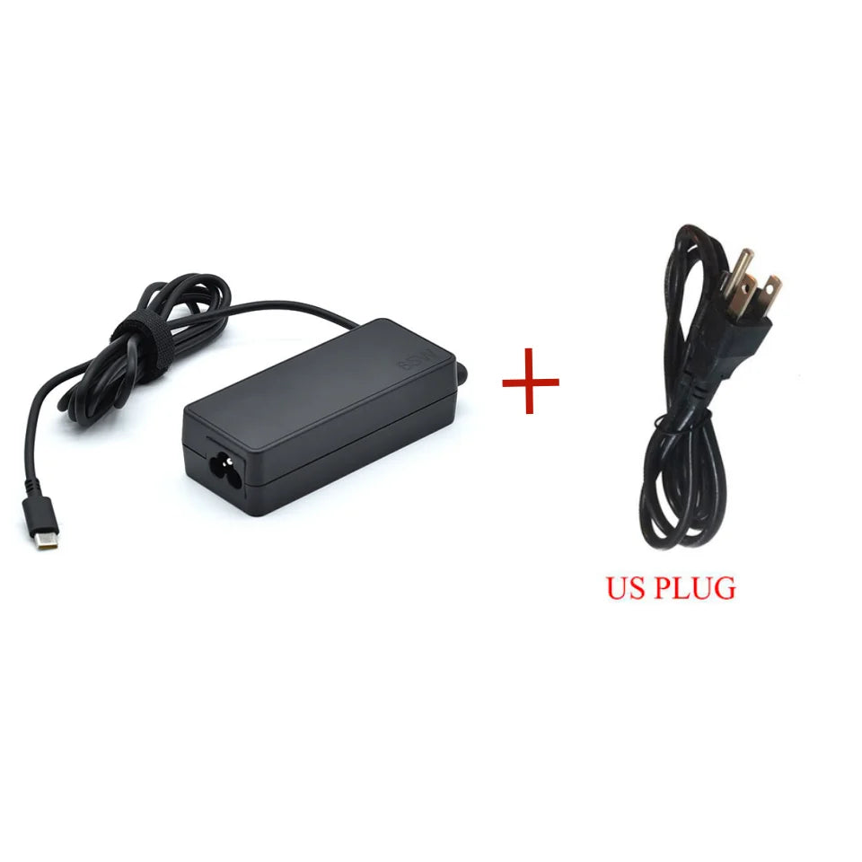 NEW 20v3.25a 65w Type-c Power Adapter Laptop Charger for Lenovo Thinkpad X1 Carbon X270 X280 T580 P51s P52s E480 E470 S2 Pi-Mart