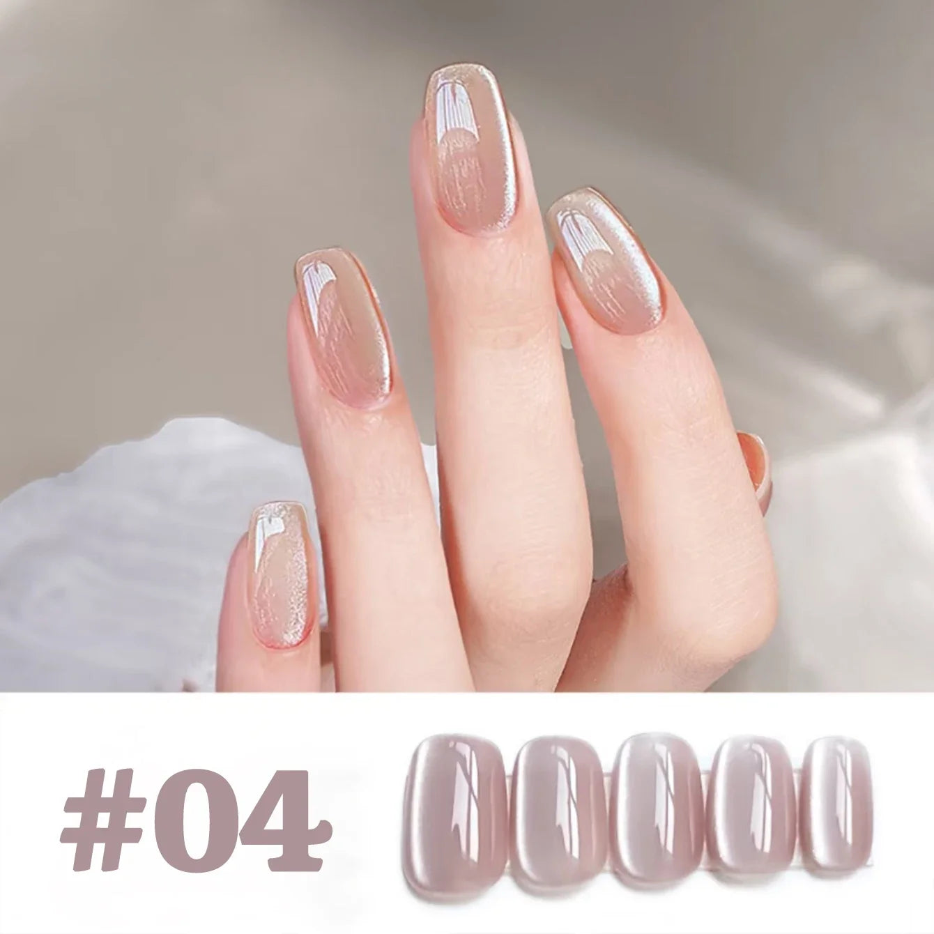 1-12pcs WS Hot Style Non-gray Universal White Cat Eye Gel Nail Polish Super Flash White Glass Bead Nail Art Nail Suppies Tri Light Beauty