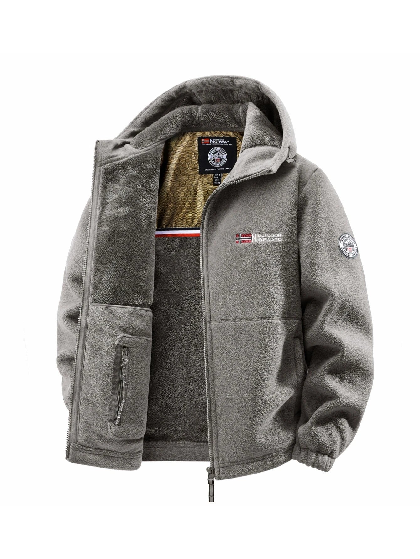 Men's Autumn and Winter Outdoor Hooded Jacket, Suitable for Daily Wear at Home, for Travel, Parties, Commuting, Outdoor Fashion Versatile, Enhances Temperament, Streetwear, Travel Wear. LadyShow.Store