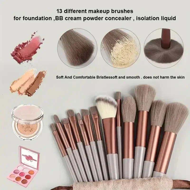 Professional Makeup Brush Set - Soft Fluffy Kabuki & Blending Brushes for Foundation, Powder, Eyeshadow | Beauty Tools Kit LadyShow.Store